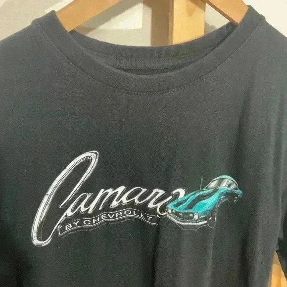 Newport Blue Chevrolet Camaro T-shirt Men’s Black Size Large - Picture 7 of 7